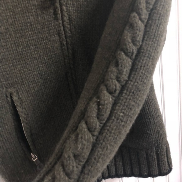 Neve Designs Chunky Wool Full Zip Lined Sweater - Picture 5 of 8